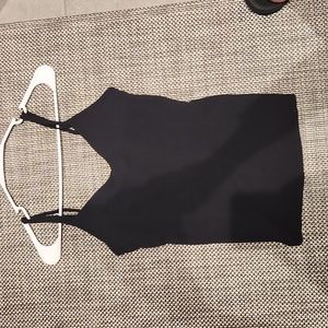 Lululemon Balletcore Straight Double Strap Corset Black Yoga Tank Top Nulu